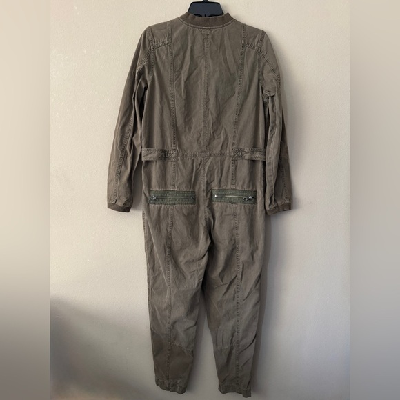 FREE PEOPLE FLEETWOOD FLIGHT SUIT ONE PIECE UTILITY JUMPSUIT SIZE 4 - Picture 9 of 11
